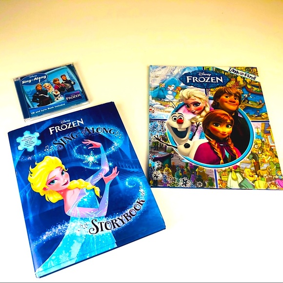 Walt Disney Other - Frozen activity Look/Find book, story book, and CD